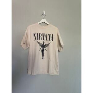Nirvana In Utero Black and Beige Shirt size Small by H&M